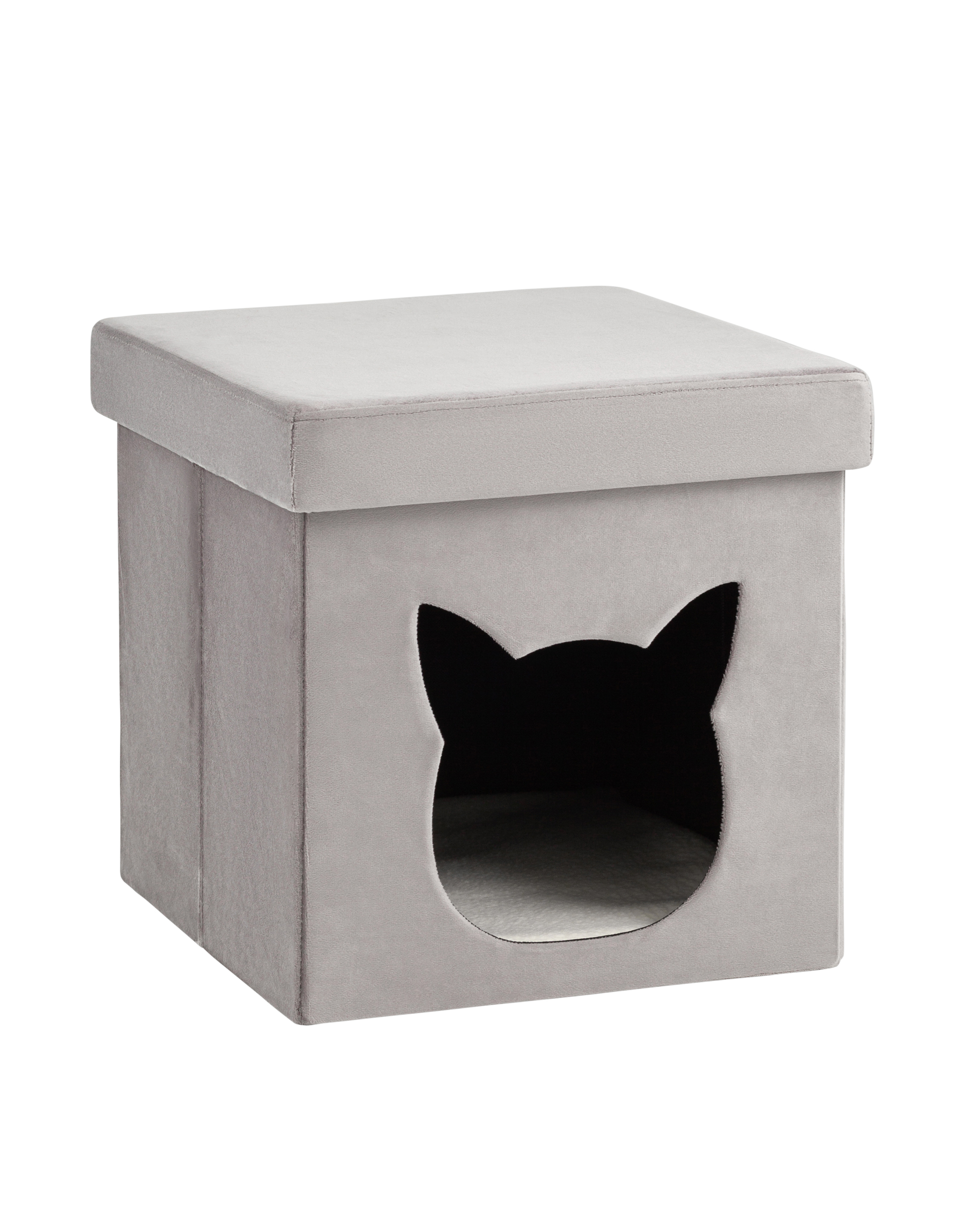 Пуф складной с ящиком Store Pet серый Stool Group