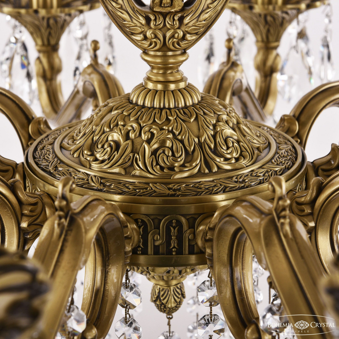 Люстра бронзовая с хрусталём 72402/10/210 B FP FA5S