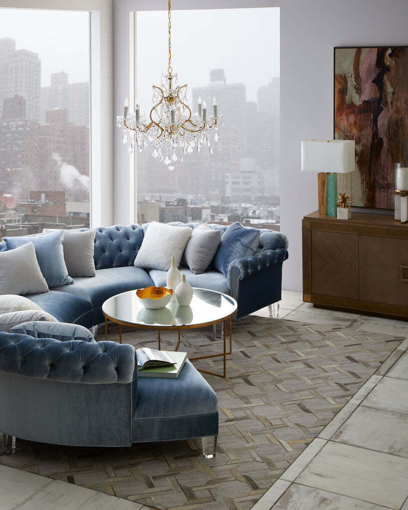 Золотой кофейный стол Эшли Louvre Home LHT112