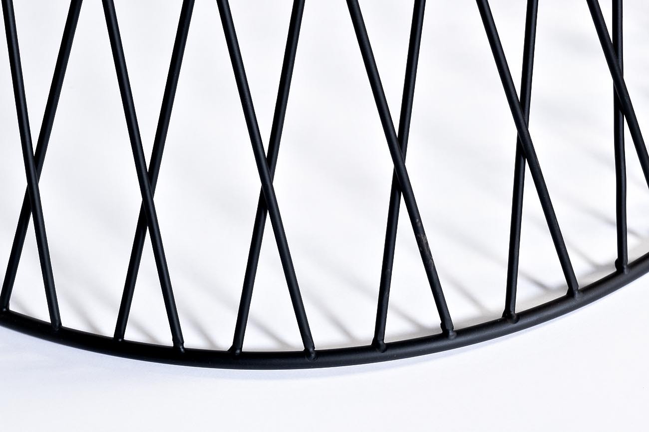 Стол обеденный металлический черный Garda Decor 46AS-DT5019-BL