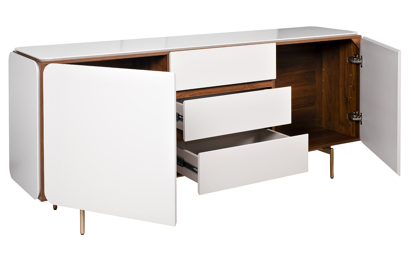 Комод белый 183*41,3*80,5 Garda Decor 40AD-01900