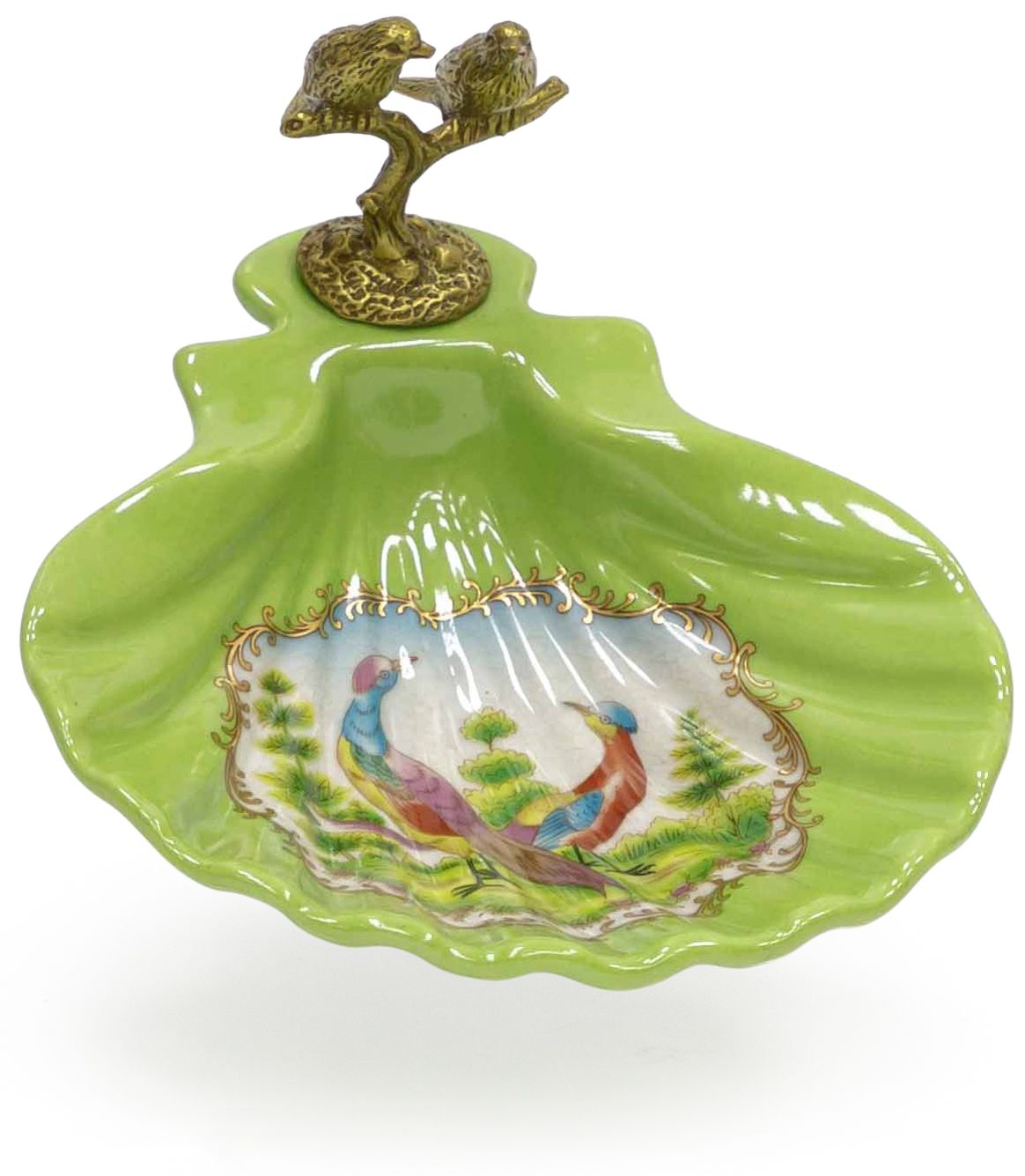 Блюдо с птичками Glasar 31G2423/C562C/HLG0752