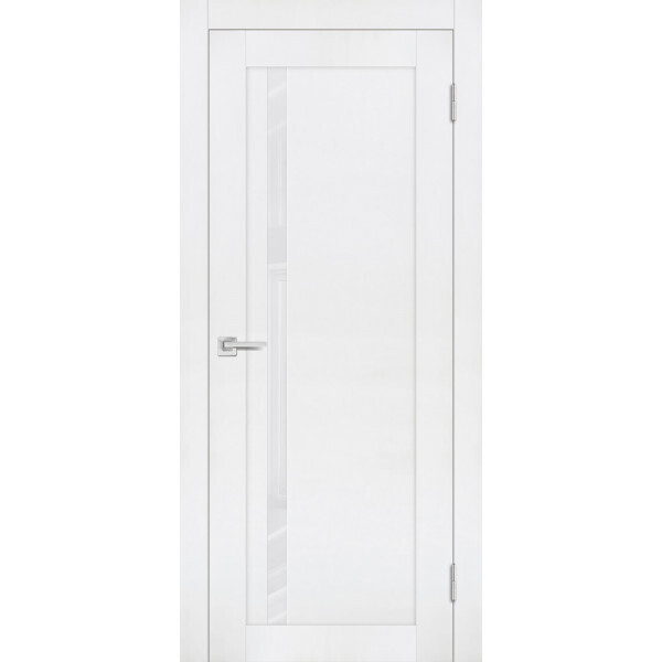 Межкомнатная дверь Graf PST-8 белоснежный лакобель белый бархат (1900 х 550)
