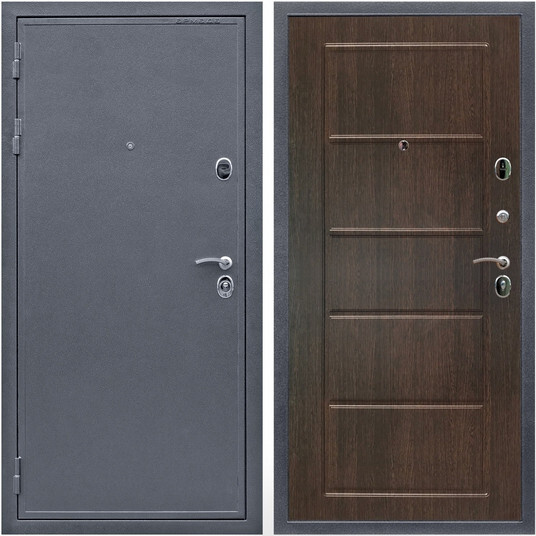 Дверь входная Graf Лондон Антик серебро / МДФ 6 мм ФЛ-39 Венге