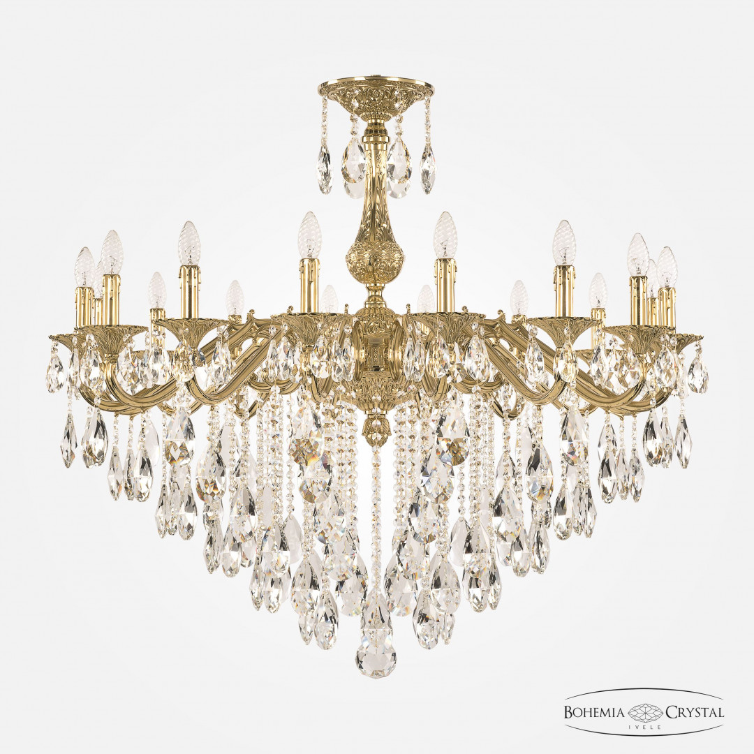 Люстра бронзовая с хрусталём 72102/16/360 B G