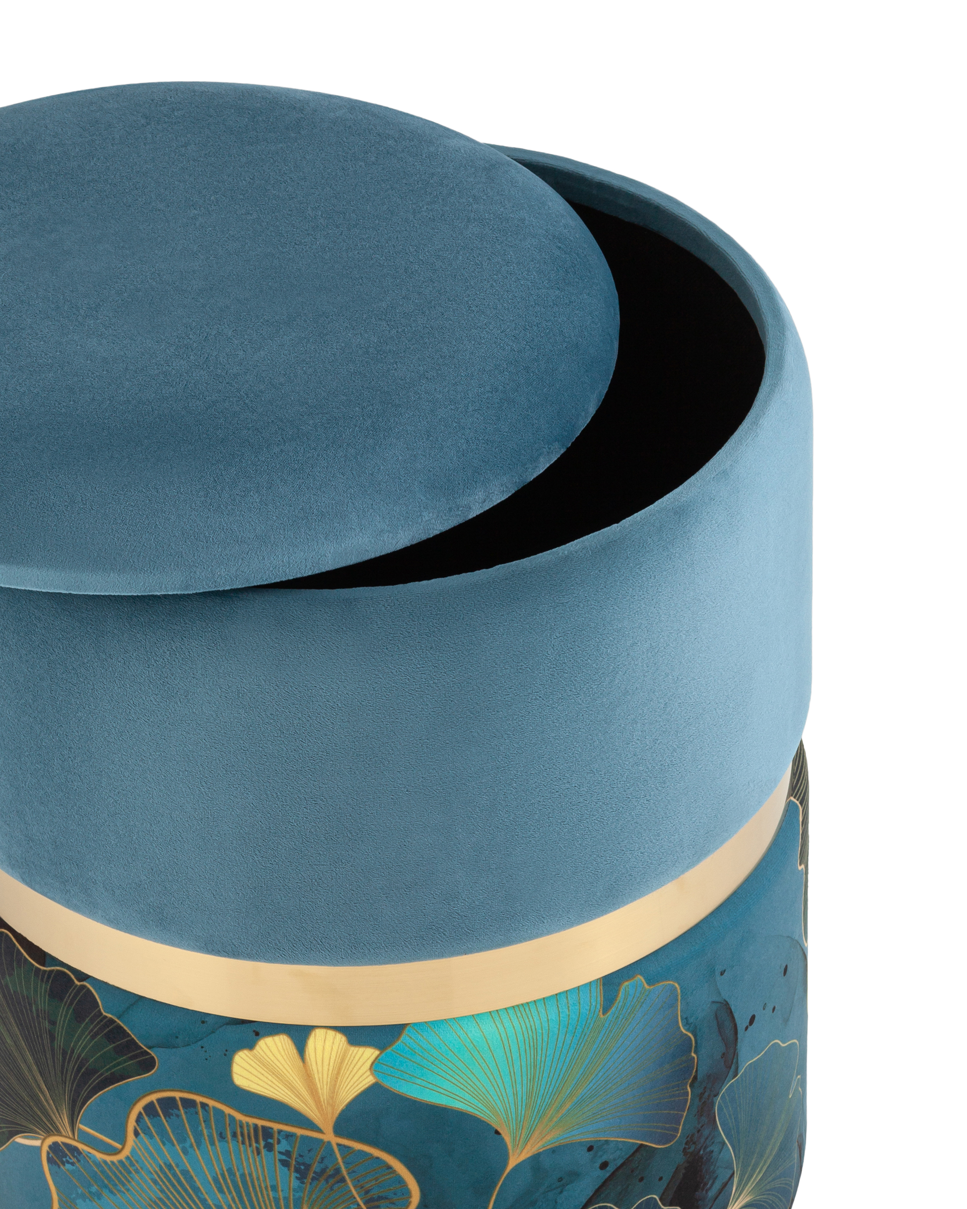 Пуф Кэрри с ящиком велюр Gingko Stool Group