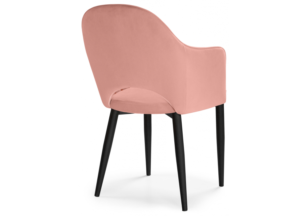 Стул Woodville Vener coral / black 15093