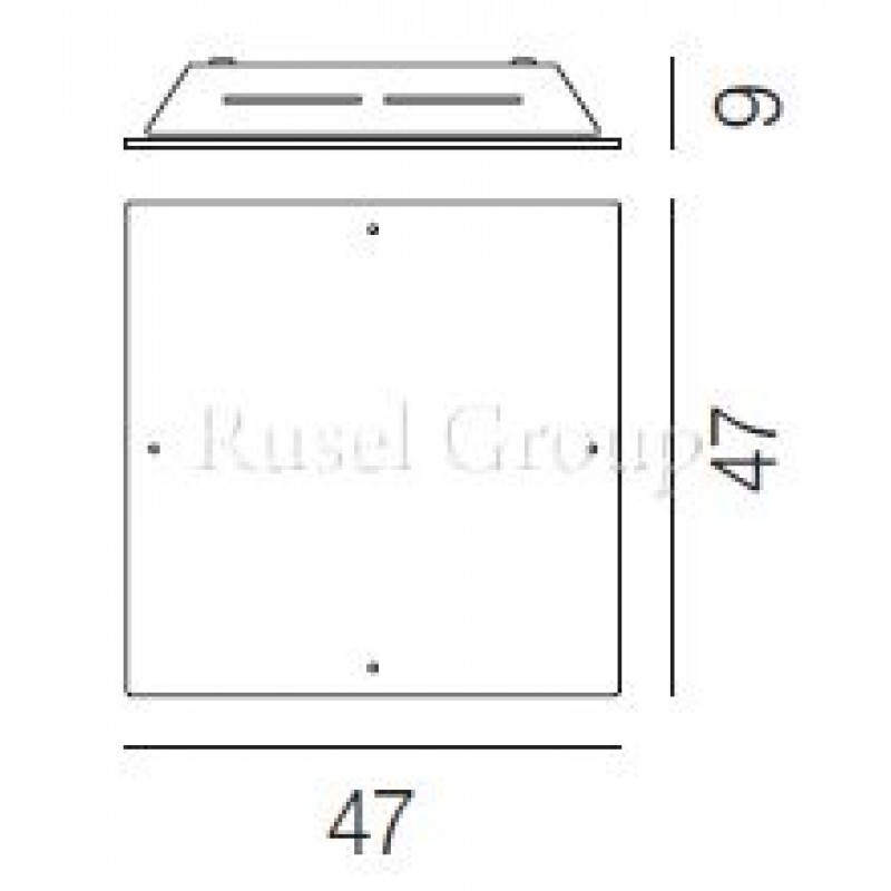 Потолочный светильник Vistosi QUADRA_09 PP 47