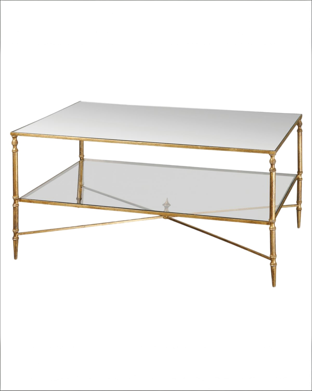 Золотой журнальный столик Хьюго Louvre Home LHFCT03927RJ