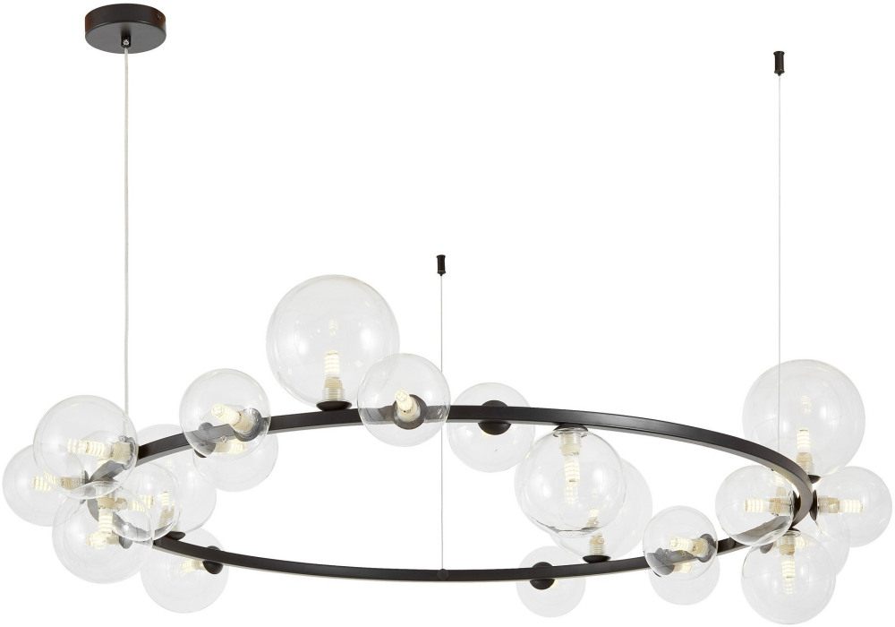 Подвесной светильник Lumina Deco LDP 7033-24 BK+CL