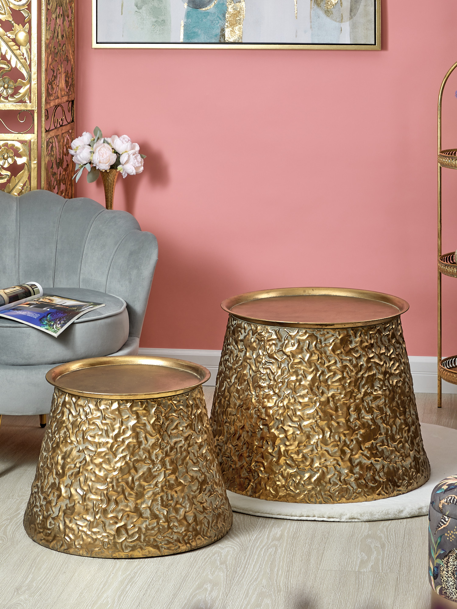 Столики интерьерные Гана, набор Glasar 57-221