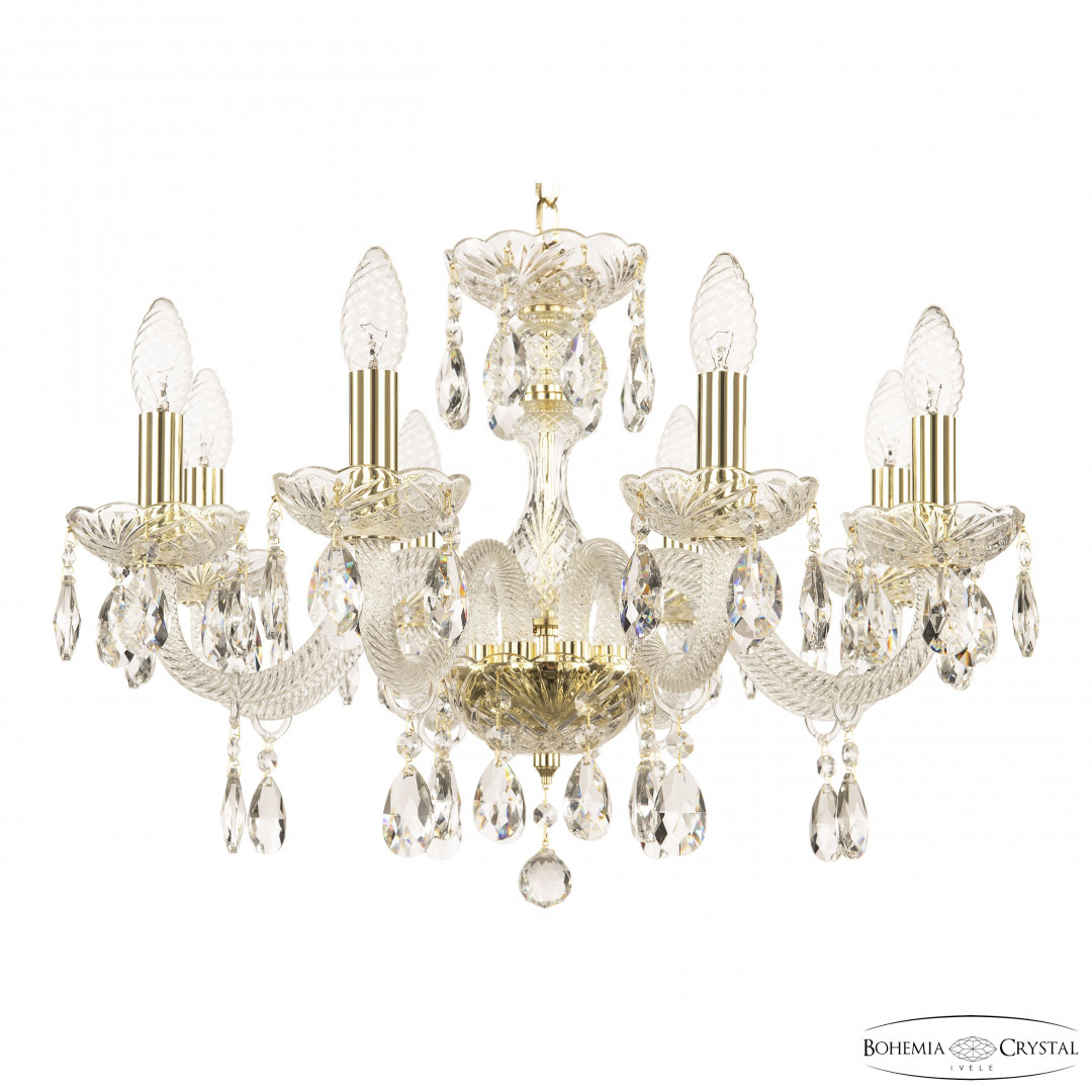 Люстра хрустальная 117/8/195 G Bohemia Ivele Crystal