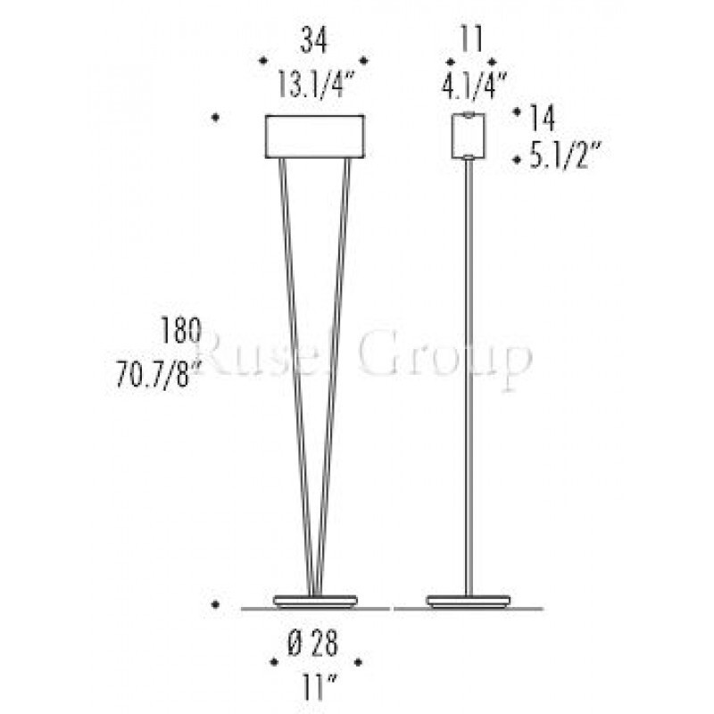 Напольный светильник LEUCOS VITTORIA TR1