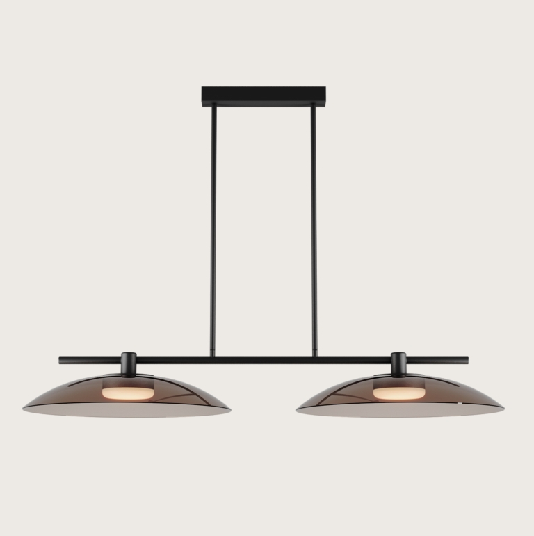 Подвесной светильник Betty C1338/2 черный металл/прозрачное стекло Aromas del Campo