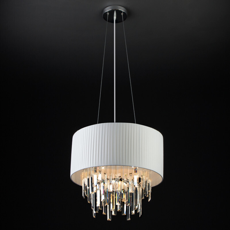 Каскадная люстра Eurosvet 10122/6 хром/прозрачный хрусталь Strotskis Smart (10106/6)