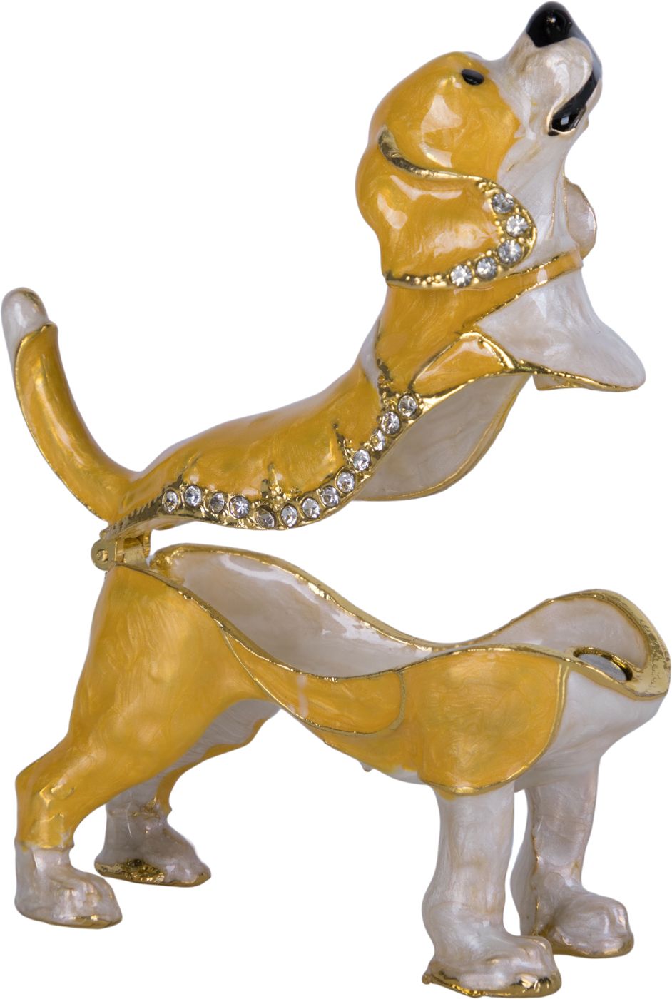 Шкатулка для драгоценностей со стразами Собачка Glasar 39-077