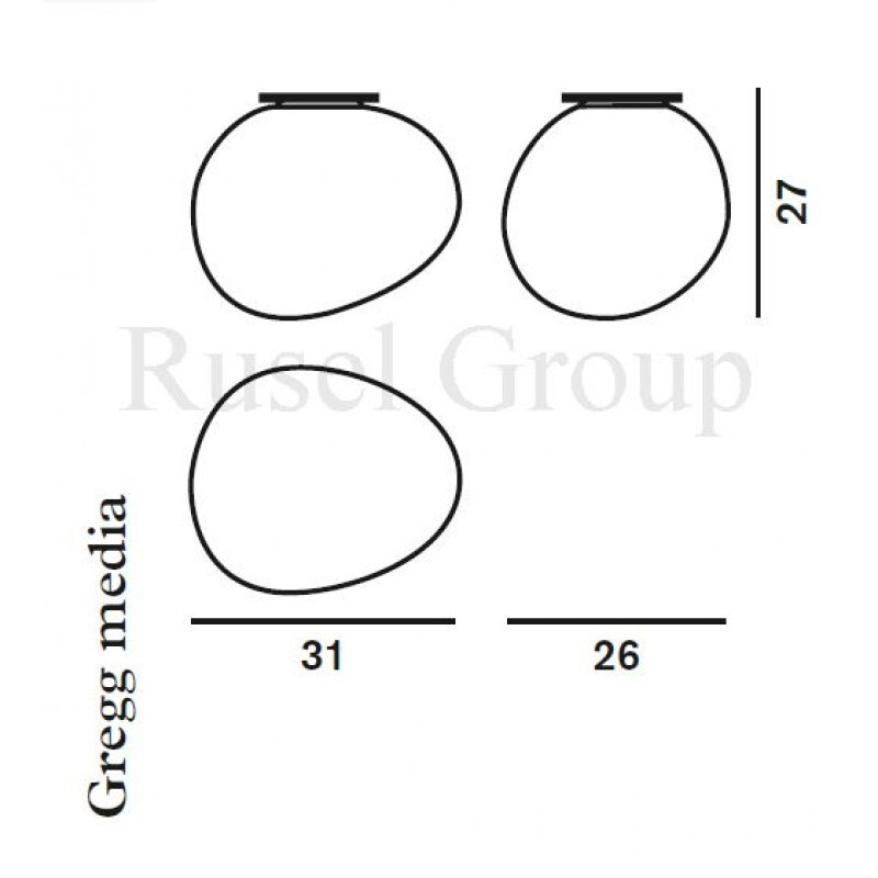 Потолочный светильник Foscarini Gregg media SOFFITTO
