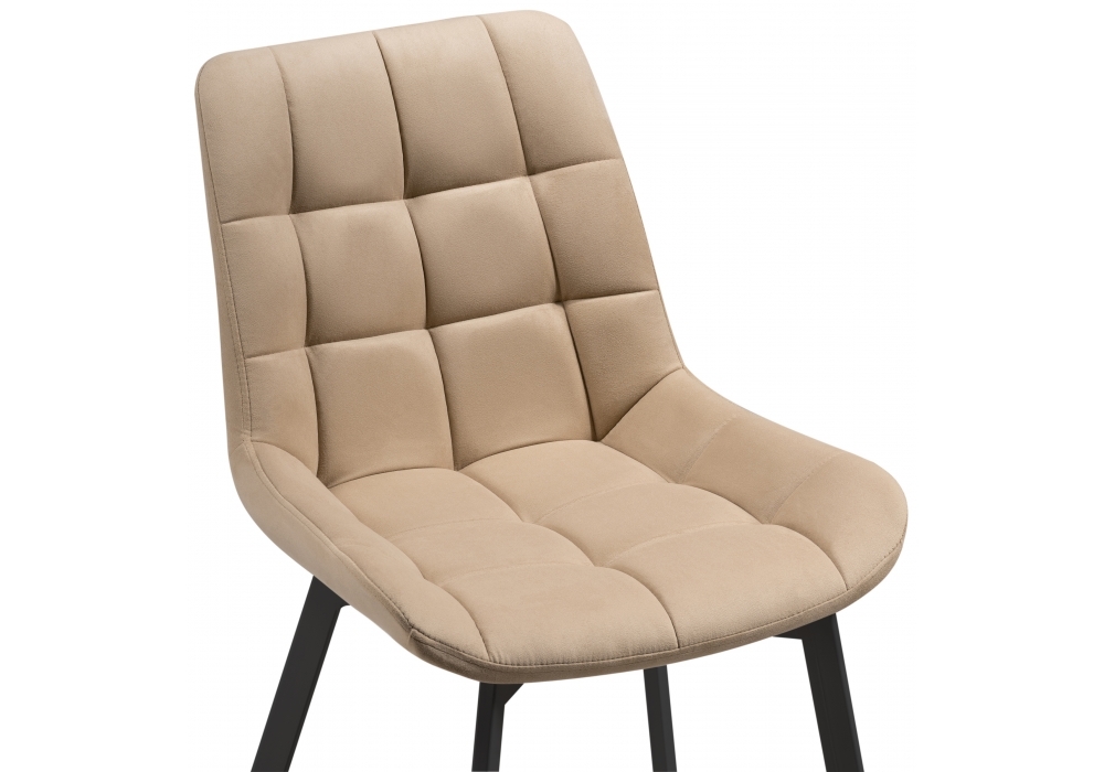 Стул Woodville Челси бежевый / черный 482037