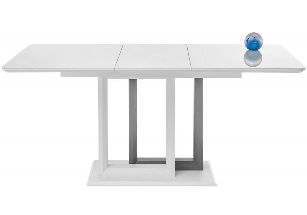 Стол Woodville Санса белая шагрень / белый 462081