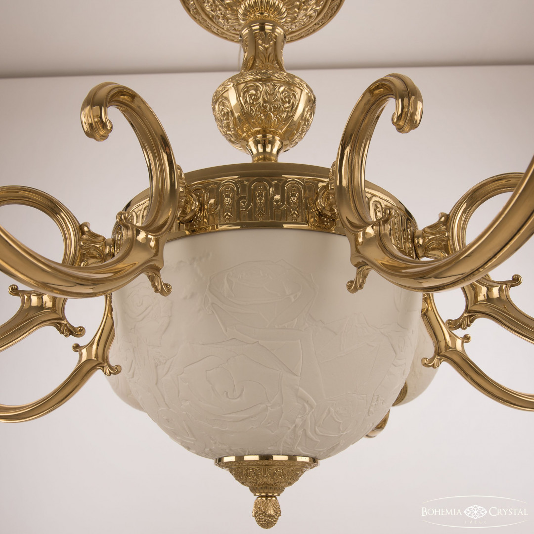 Люстра бронзовая 72213P/8/210 G P1 U Rose