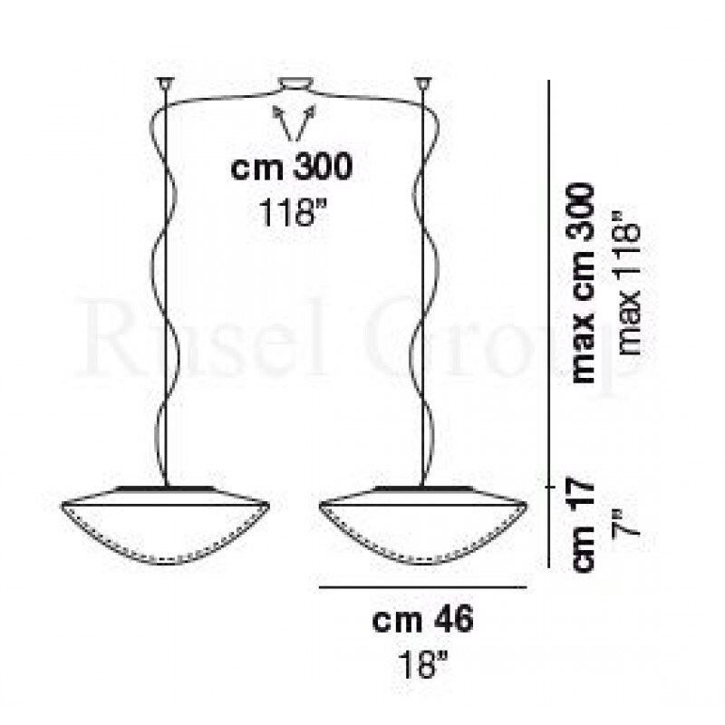 Подвесной светильник Vistosi BALANCE SP M D2