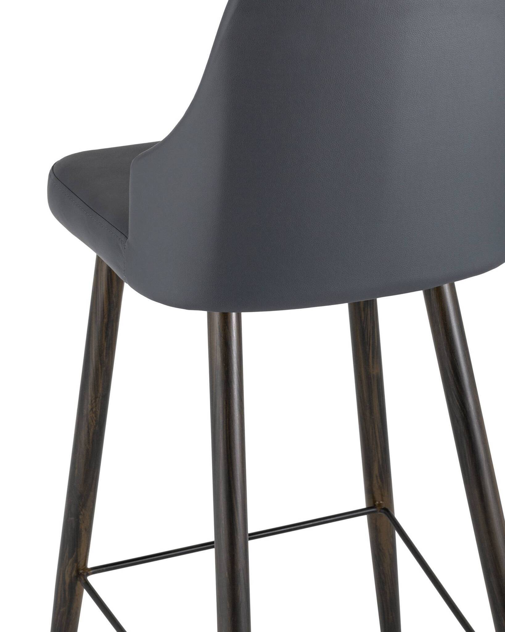 Стул барный Коналл экокожа антрацит Stool Group