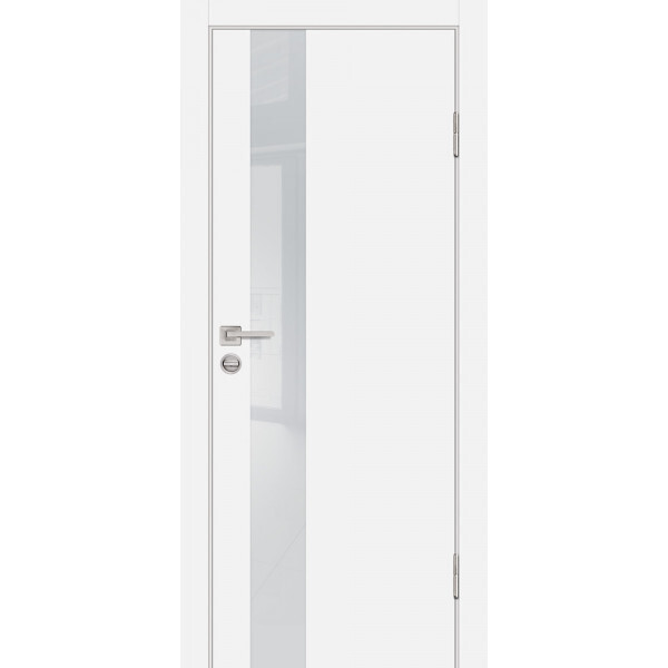 Межкомнатная дверь Graf P-10 лунный лакобель Белый (2000 х 900)