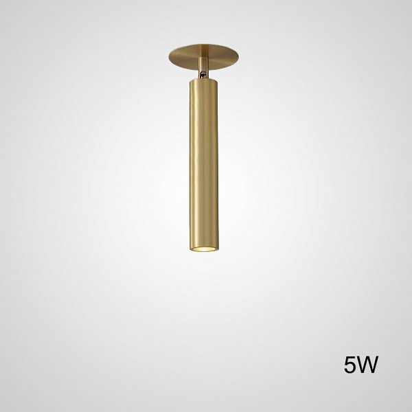 Встроенный потолочный точечный светильник LINO C H26 Brass 5W by ImperiumLoft