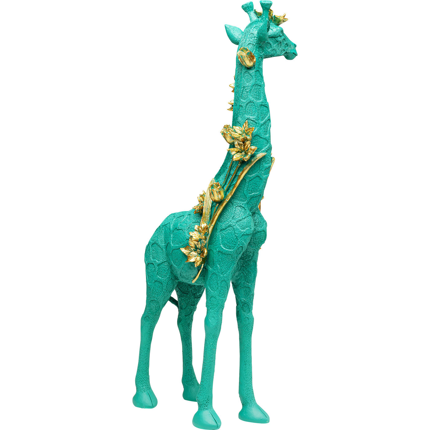 Фигура декоративная Flower Giraffe Green 76cm KARE 57257