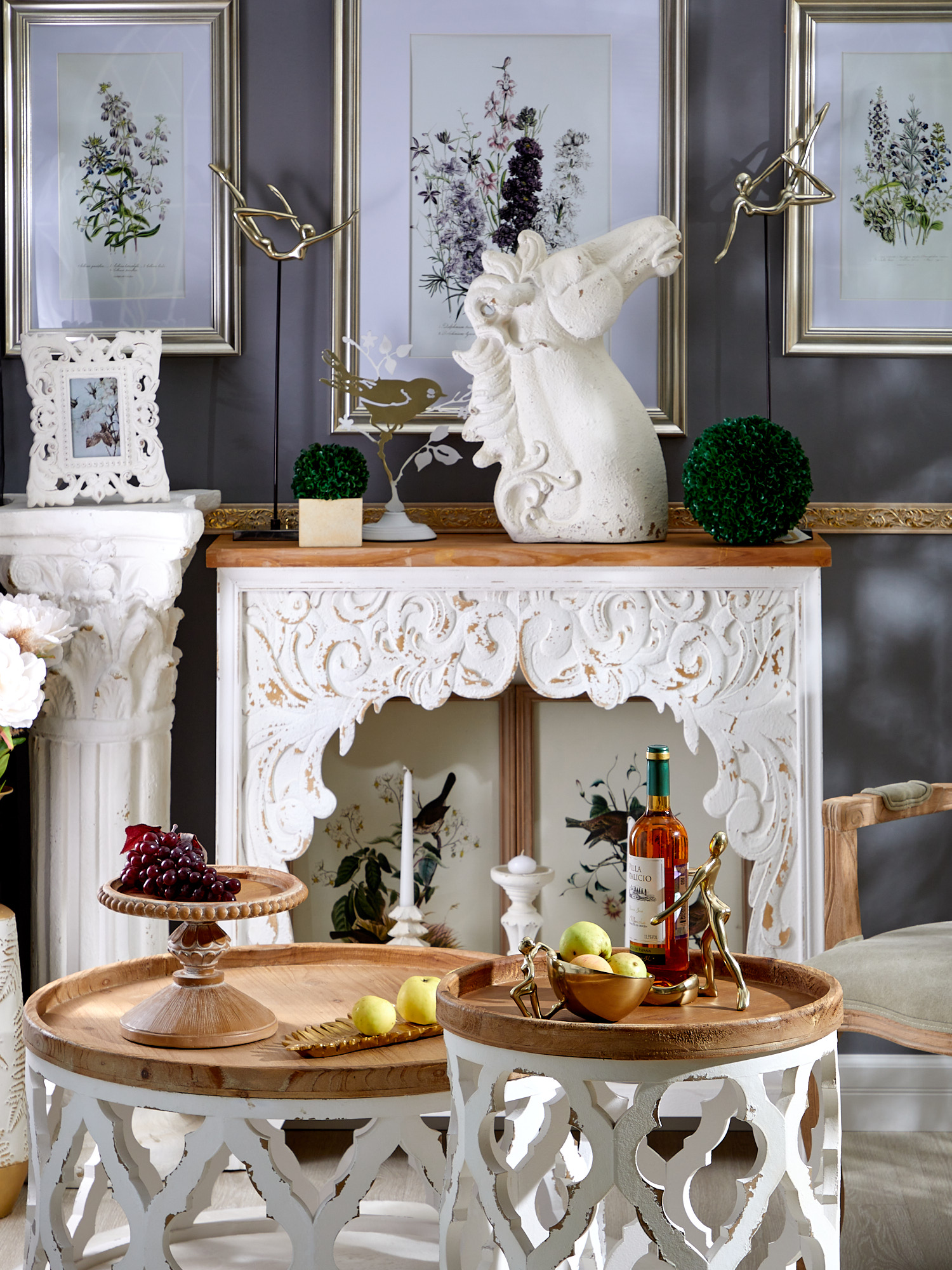 Консоль Каминный портал Glasar 62-034