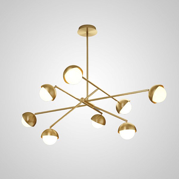 Потолочная люстра KENDALL L8 Gold by ImperiumLoft