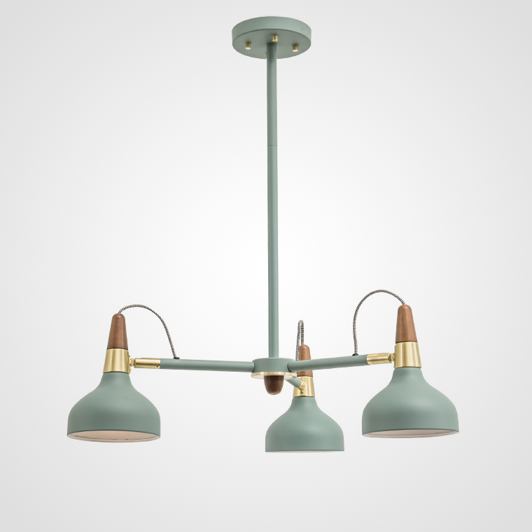 Люстра на штанге OPLAND A 3 lamps Blue by ImperiumLoft