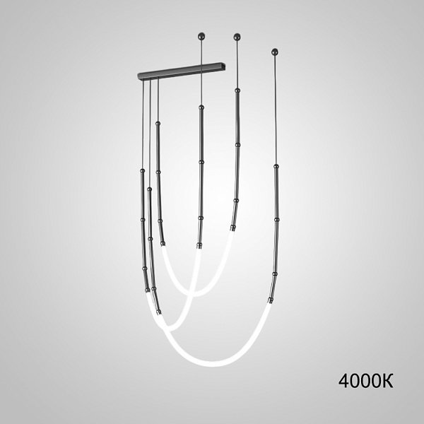 Подвесной светильник ALRIK COMBO Black 4000К by ImperiumLoft
