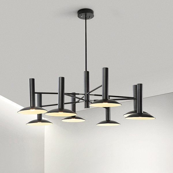 Подвесная люстра TAU L8 White by ImperiumLoft