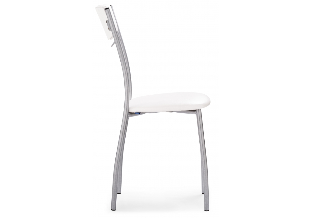 Стул Woodville Goki с мягкой спинкой белый полимер / светлый мусс 453992