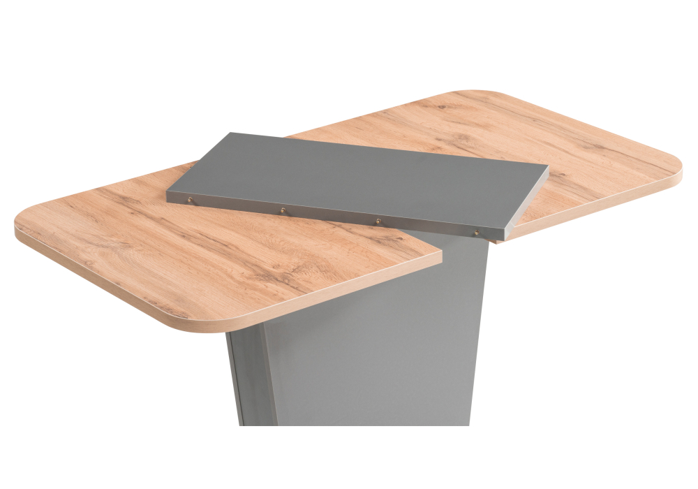 Стол деревянный Woodville Лурвин дуб вотан / графит 514757