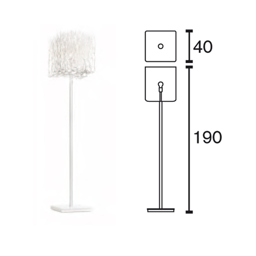 Торшер Brand Van Egmond Hollywood H190 Nickel