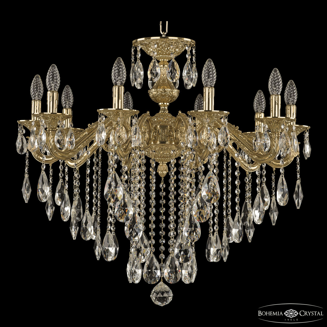 Люстра бронзовая с хрусталём 71202/10/250 B G