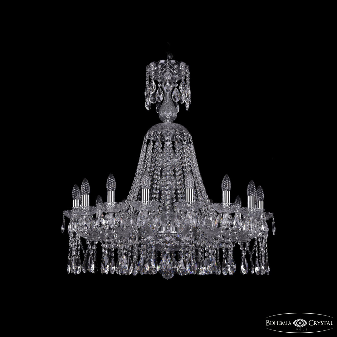 Люстра хрустальная 1413/16/300/XL-91 Ni
