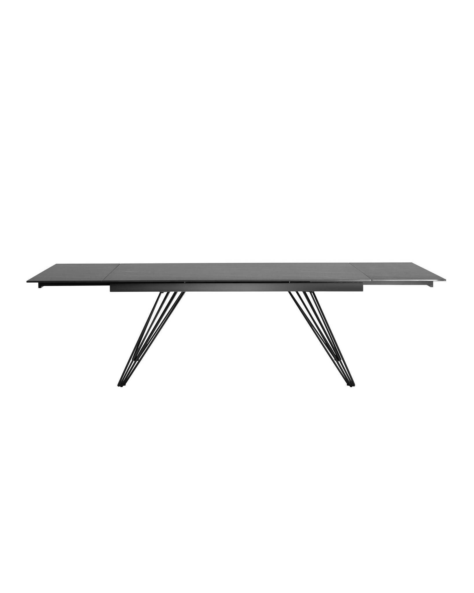 Стол обеденный Пандора раскладной 180-280*90 керамика темная Stool Group