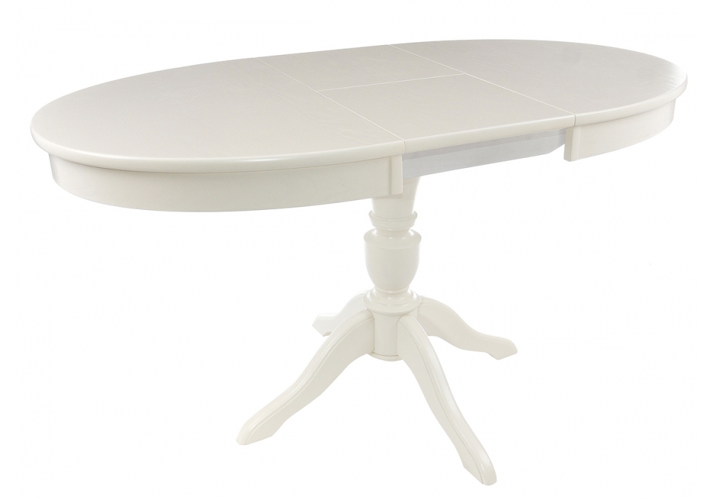 Стол деревянный Woodville Arno 106(141)х75х76 без патины / молочный 438337