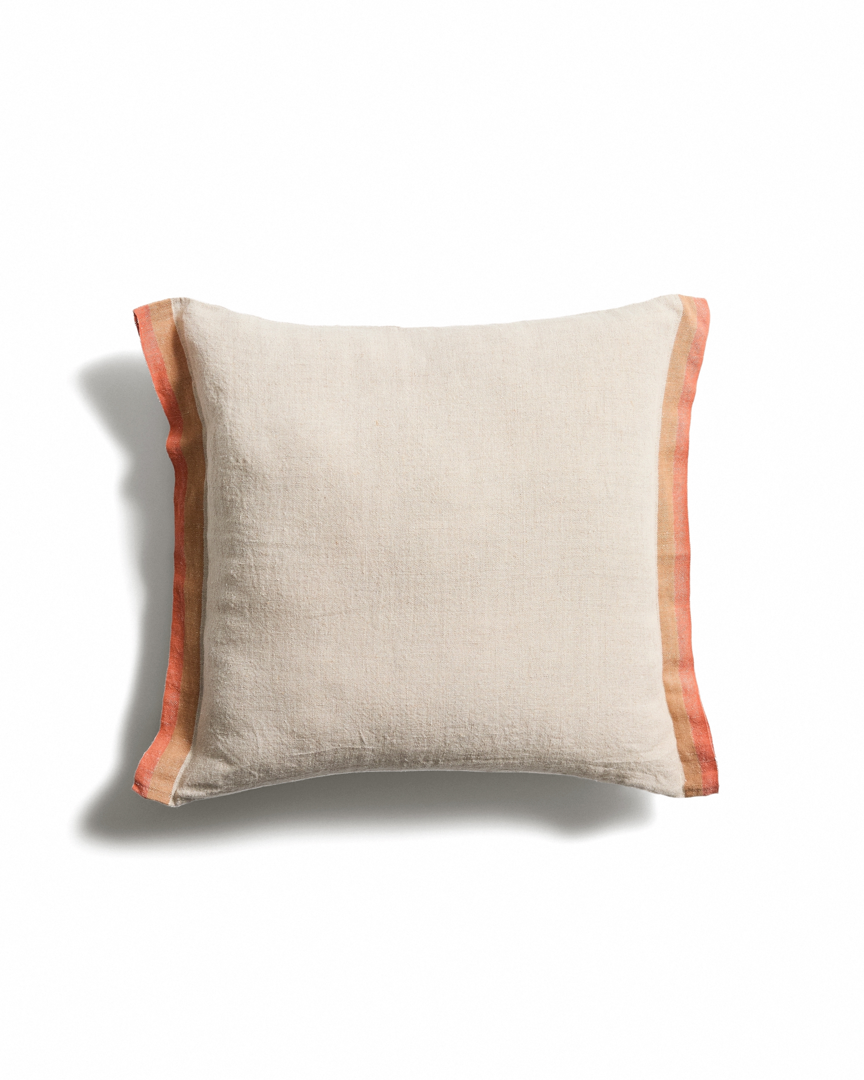 Чехол для подушки Disea из бежевого льна с оранжевыми деталями, 45 x 45 см La Forma 481421