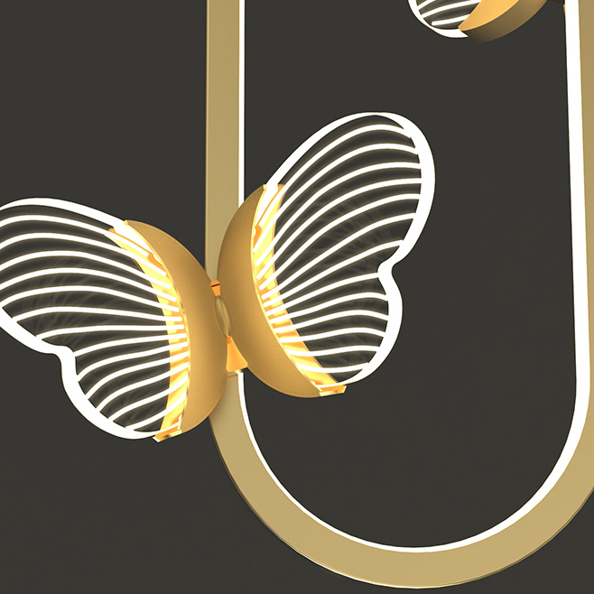 Подвесной светильник BABETTA GEOMETRY B Brass 3000К by ImperiumLoft