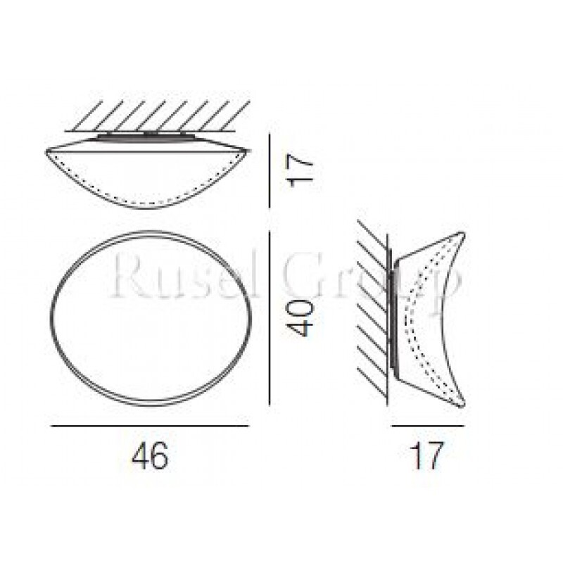 Настенно-потолочный светильник Vistosi BALANCE PP M