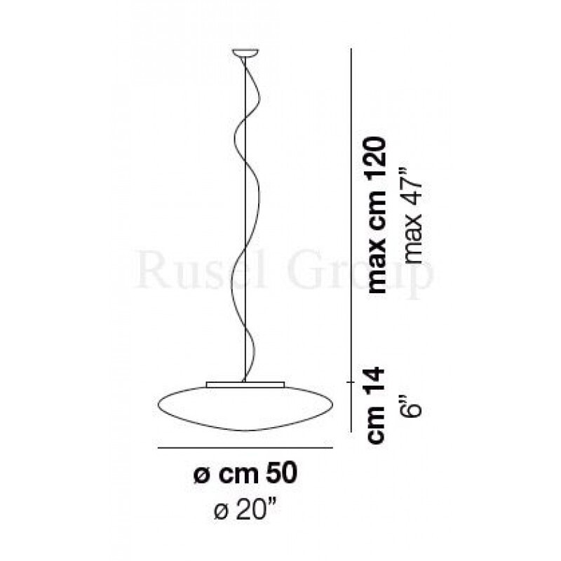 Подвесной светильник Vistosi SABA SP 50