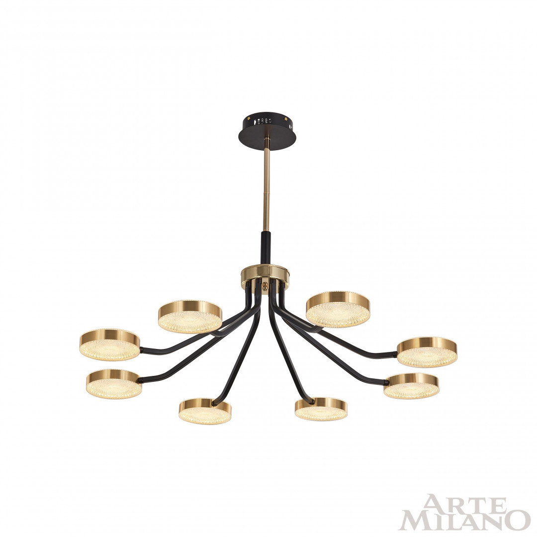 Люстра светодиодная 276079/8 BK/GD Arte Milano