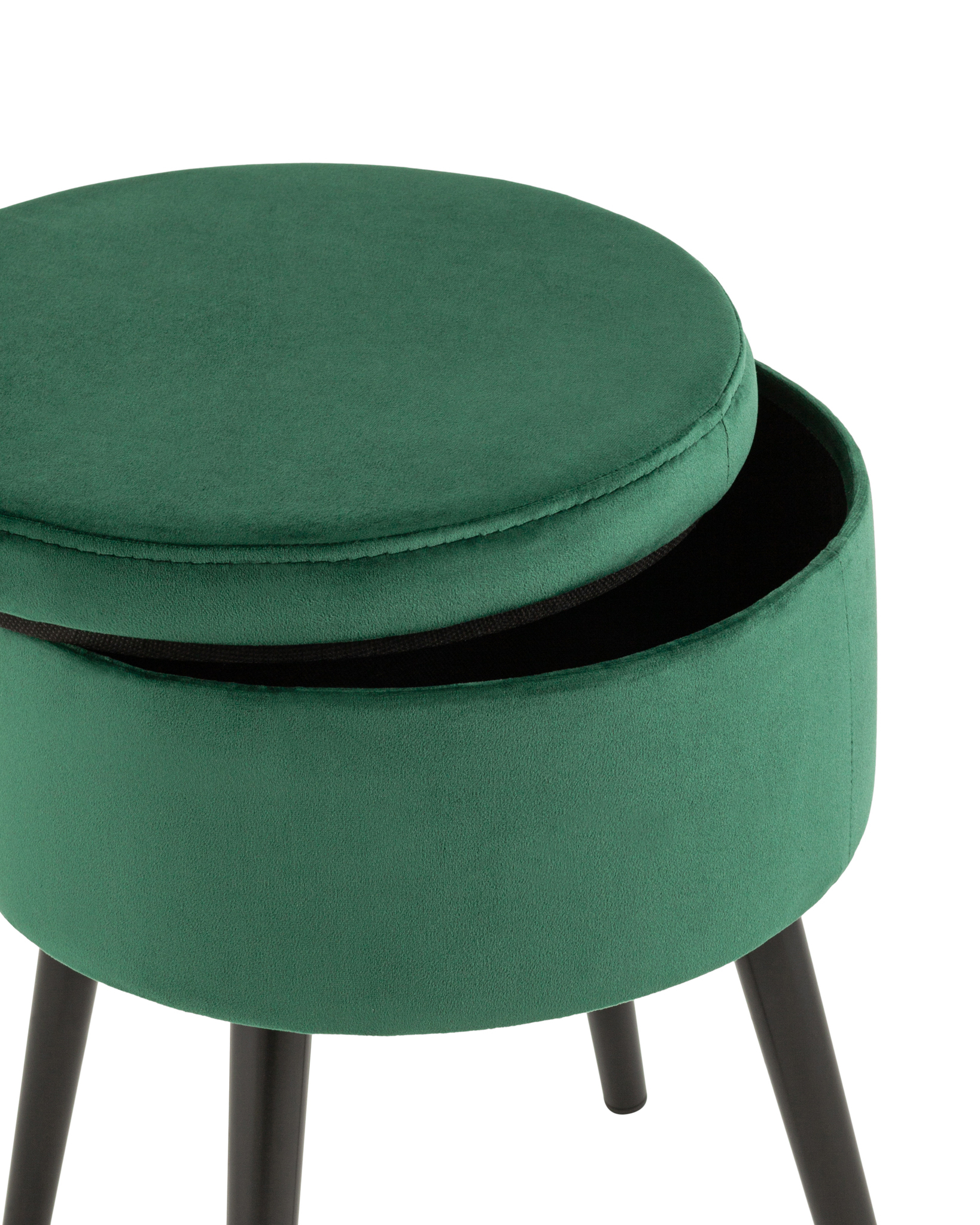 Пуф Клайс с ящиком велюр зелёный Stool Group