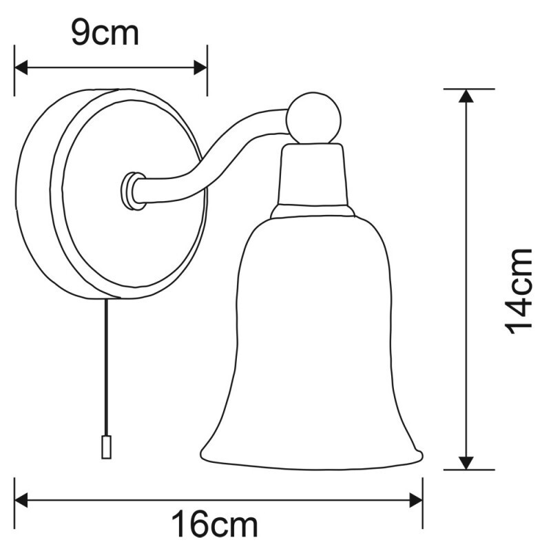 Бра Arte Lamp A2944AP-1CC