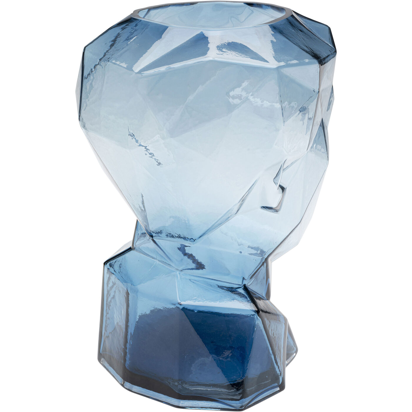 Ваза Prisma Face Blue 30 см KARE 56187