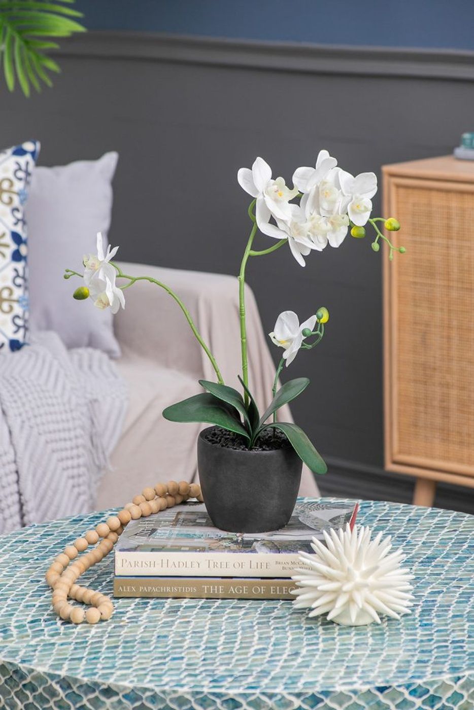 Растение декоративное Орхидея Glasar F48339-WHIT